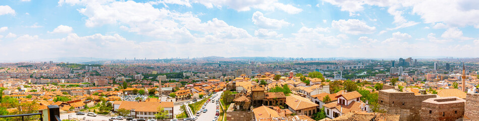 Fototapeta na wymiar Ankara Turkey. Panoramic view of Ankara. Capital of Turkey