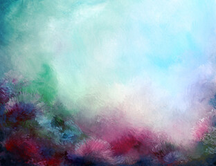 Painted texture background with brush strokes.