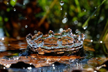 Macro of water droplets
