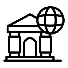 Online bank icon outline vector. Business money. Wallet earn