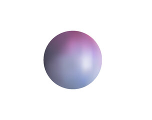 Purple ball in vector