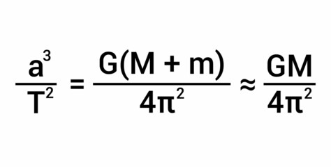 kepler's third law of planetary motion equation © Zizo