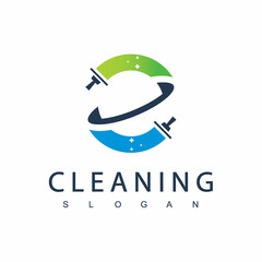 Cleaning Service Logo Design Template