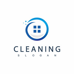 Obraz premium Cleaning Service Logo Design Template