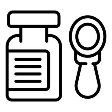 recommend clip art: Baby food tools icon outline vector. Infant care. Milk nurse