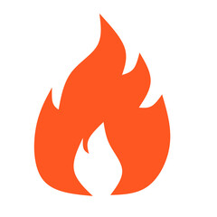 fire symbol icon vector illustration