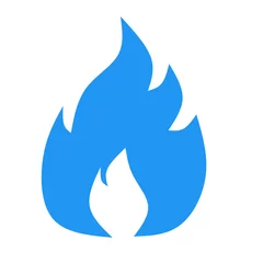 Foto auf Alu-Dibond fire symbol icon vector illustration © Vector stock