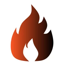 Foto auf Alu-Dibond fire symbol icon vector illustration © Vector stock