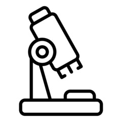 Baby health microscope icon outline vector. Infant care. New born