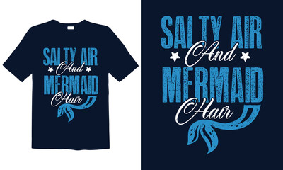 Mermaid slogan print-ready illustration design for fashion graphics, t-shirt prints, posters, stickers, decor elements, t-shirts, and prints. Funny hand drawn
lettering quote about the mermaid. 