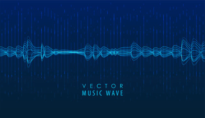 Sound wave poster