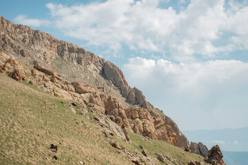 big rock in the mountains