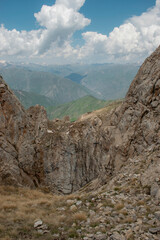 mountain landscape with cloudy sky