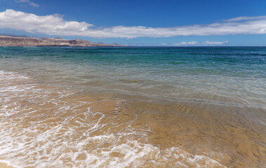 Las Canteras beach, main town beach in Las Palmas de Gran Canaria