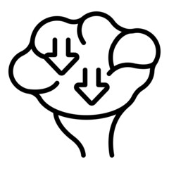 Stress calm icon outline vector. Health meditate. Self body