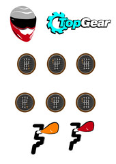 Car manual Shift Gear Knob selector transmission