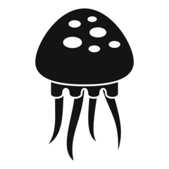 Jellyfish creature icon simple vector. Jelly fish