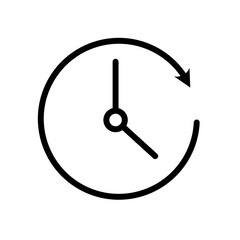 Upływający czas, Zegar z ikoną odświeżenia