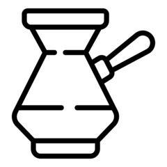 Coffee drink pot icon outline vector. Cafe cup. Espresso arab bean