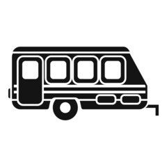 Motorhome icon simple vector. Camper caravan