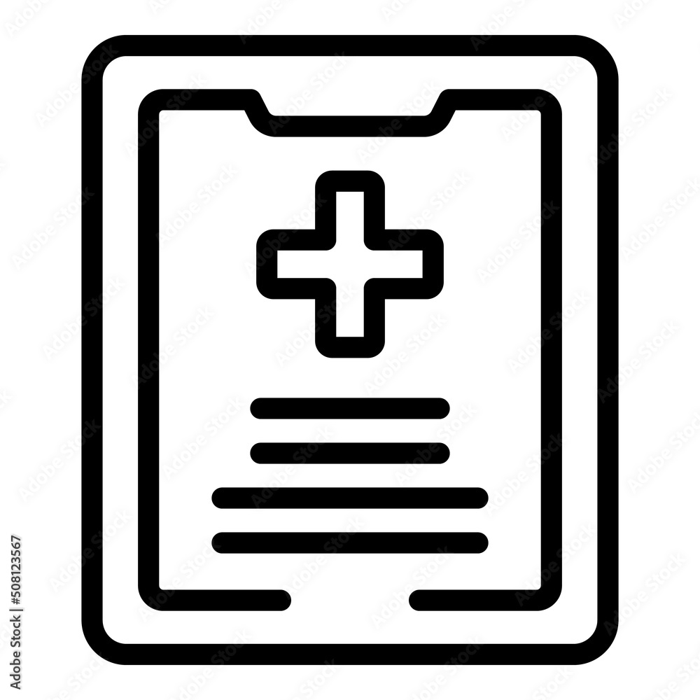 Poster digital user icon outline vector. account form. web page