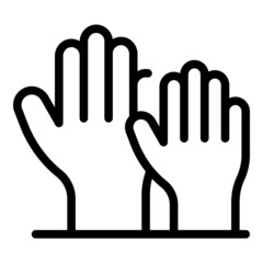 Obraz premium Election vote icon outline vector. Online ballot. Poll digital