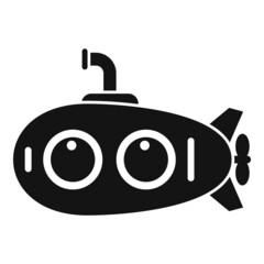 Underwater bathyscaphe icon simple vector. Submarine ship