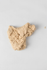 Rough dough that has not been kneaded, dough without gluten development, under-kneaded dough