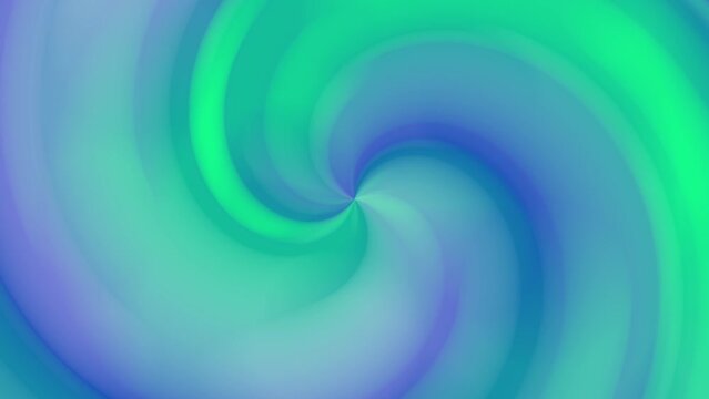 Green blue purple gradient background. Spiral motion animation. Abstract smooth glowing wallpaper. Blurred neon colors template for web design or presentation. Technology concept. Digital illustration