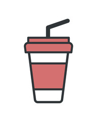 flat red juice cup