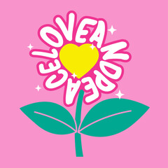 flower made of letters