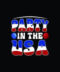 Party in the USA vector design