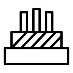 Digital fiber icon outline vector. Optic cable. Wire speed