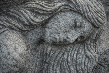 Fototapeta premium statue of a sleeping woman