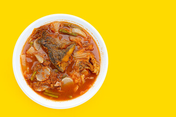 Sour Soup with Tilapia and Mixed Vegetables