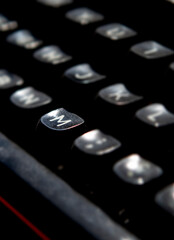 1970s dusty typewriter key M