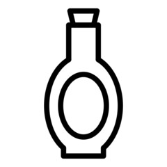 Soy oil bottle icon outline vector. Soya food. Soybean sauce