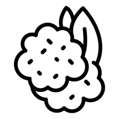 Soy plant icon outline vector. Food soya. Milk bean