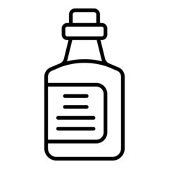 Olive oil bottle icon outline vector. Food plant. Virgin extra