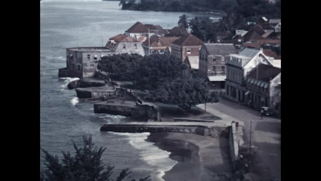 St. George's, Grenada 1938 - Views from a hilltop of St. George's, Grenada in 1938. 