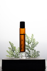 Essential oil in roll on bottle