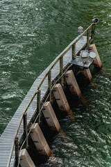old pier sea miami florida usa 