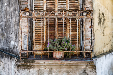 Fototapeta na wymiar old door with a window