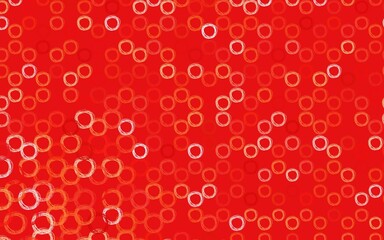 Light Red, Yellow vector template with circles.
