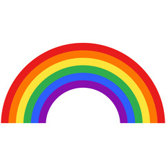 rainbow pride on white background. LGBT flag. rainbow sign. rainbow icon Gay or LGBT. flat style.