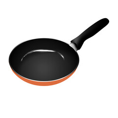frying pan isolated on white