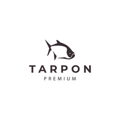  tarpon fish logo design vector icon illustration