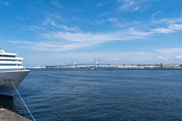 神奈川県横浜市　大さん橋からの風景