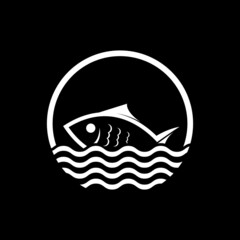 Fish logo template creative vector 