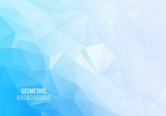 Abstract geometric blue polygon triangle shape background